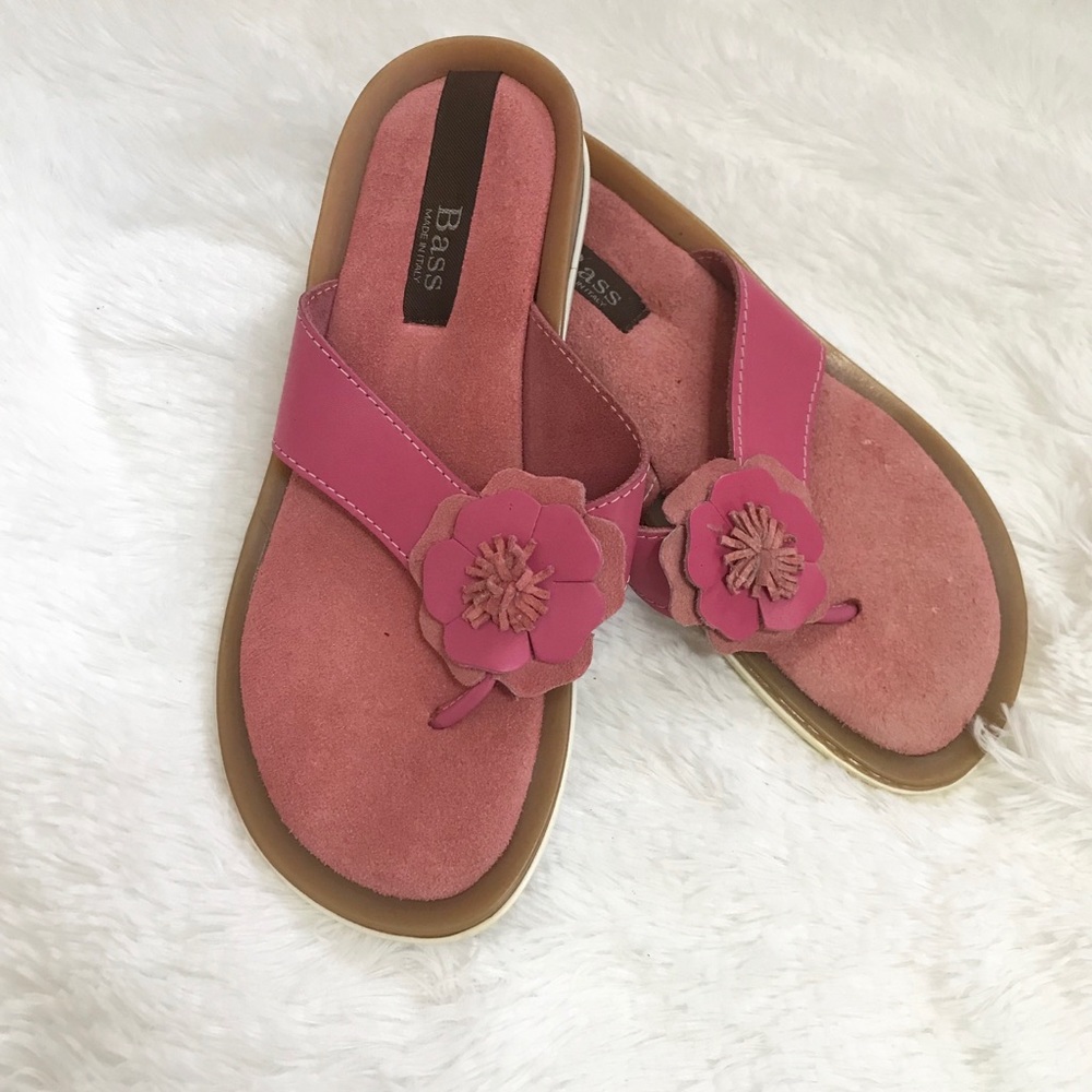 Bass italian pink sandles  sz 5